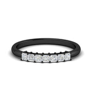 Half Carat Princess Cut 7 Stone Wedding Band